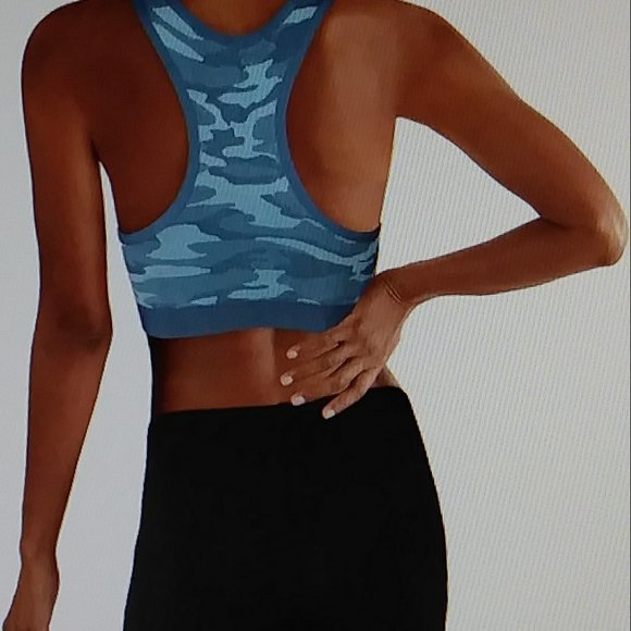 Camouflage Seamless Active Wear Sport Bra - Picture 6 of 14